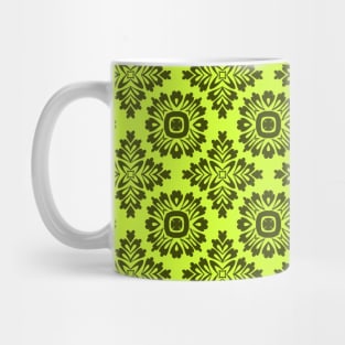 Flower ornament baroque 21102020 yellow Mug